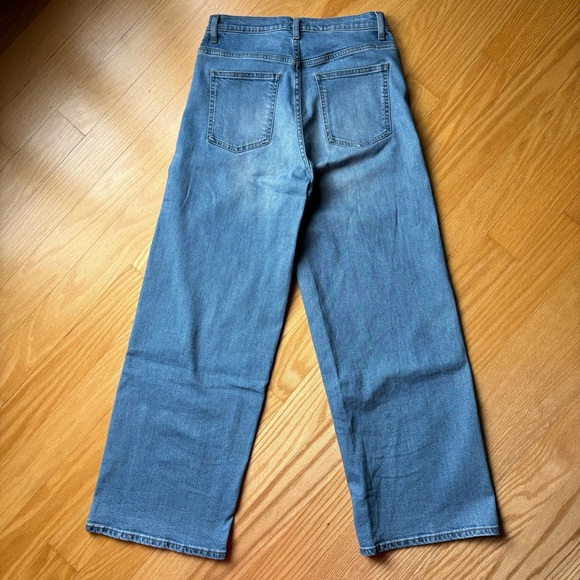 Uniqlo wide straight high waisted denim - Picture 2 of 6